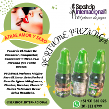 PUZANGA PERFUME MÁGICO ATRAE AMOR Y SEXO SEXSHOP INTERNACIONAL